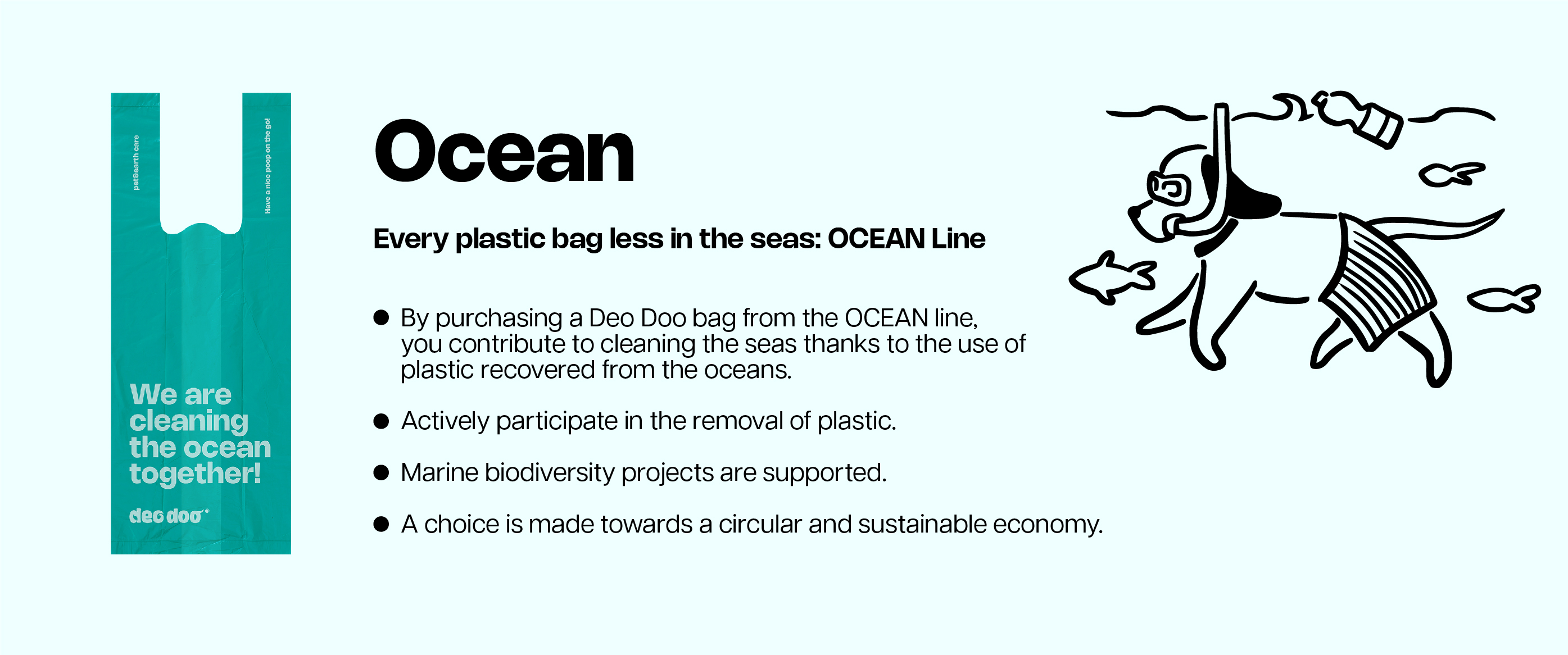 Compostable poop bag information card